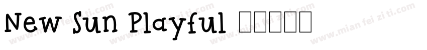 New Sun Playful字体转换